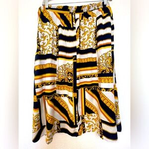 Vintage 1980’s printed skirt TOUCHÉ brand Versace-style print